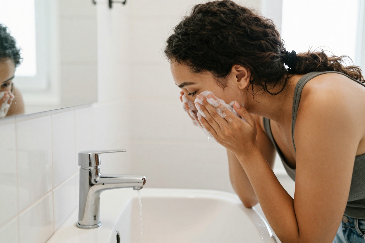 Skincare Routine for Acne-Prone Skin as part of a daily skincare routine