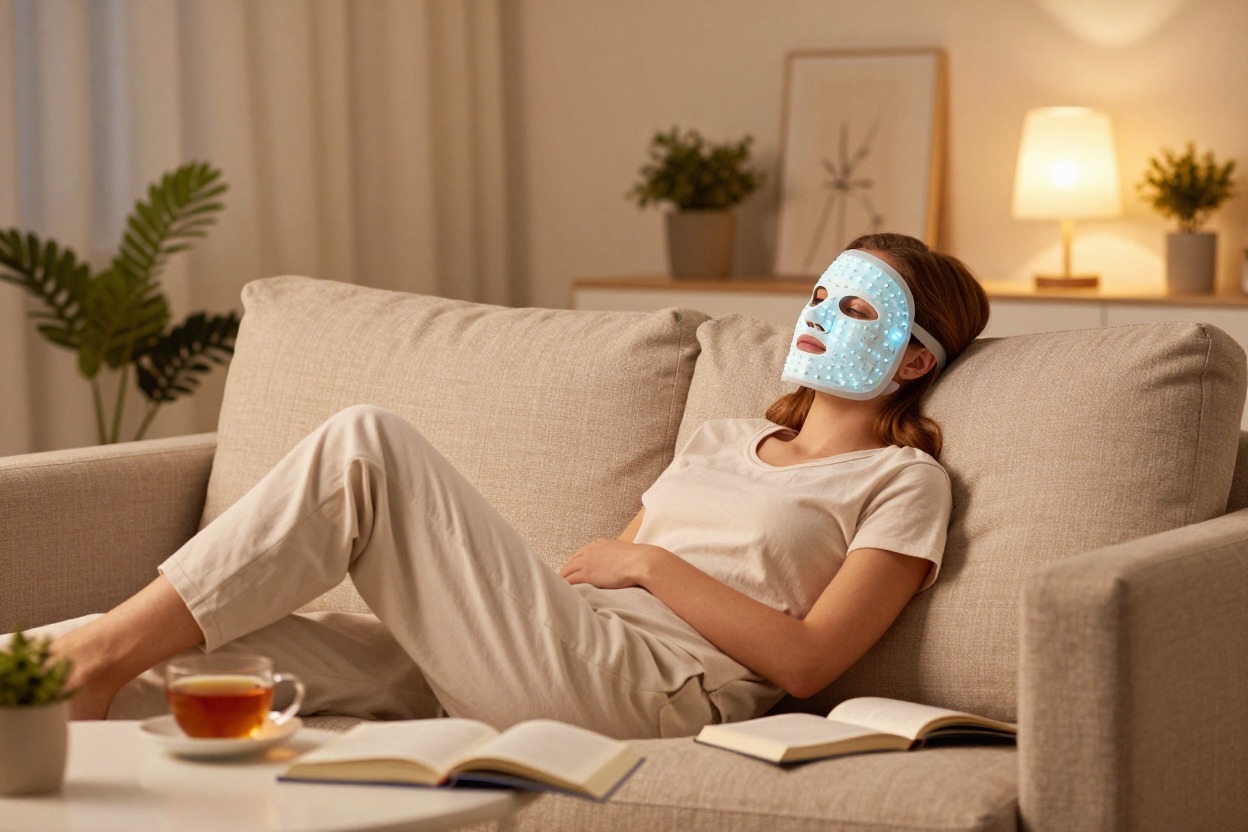 LED Face Masks as part of a daily skincare routine