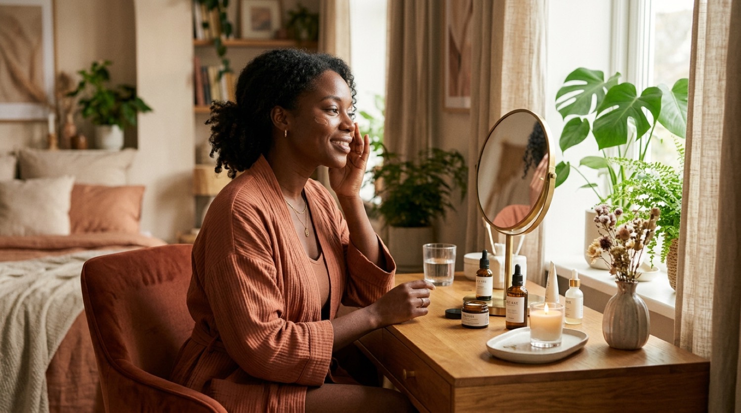 Skincare Routine for Combination Skin as part of a daily skincare routine